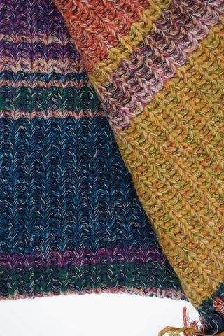 cashmere cable knit 200x45cm