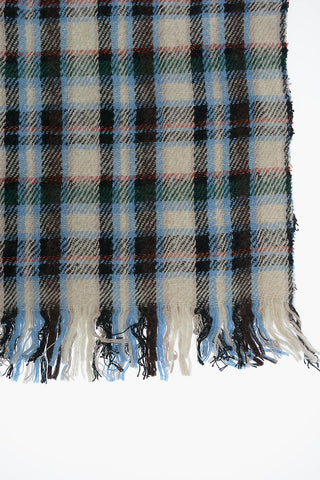 Sciarpa ISIDORE district check e con frange 230x50cm