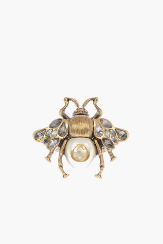 Jewel and Logo Ring