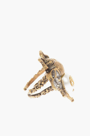 Jewel and Logo Ring