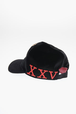 velvet Cap with Lurex Embroidered