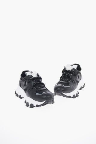 Leather DRAGON TRAIL Sneakers with Mesh Details