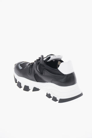 Leather DRAGON TRAIL Sneakers with Mesh Details