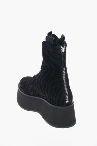 Animal Printed SUKIE Platform Combat Boots