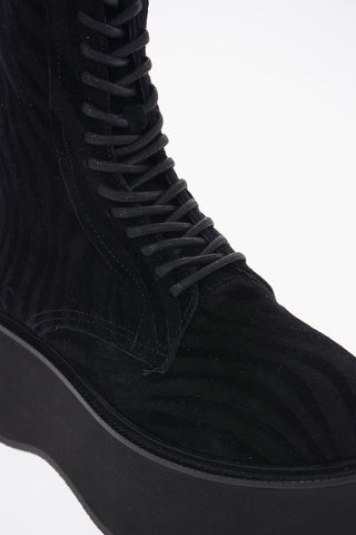 Animal Printed SUKIE Platform Combat Boots