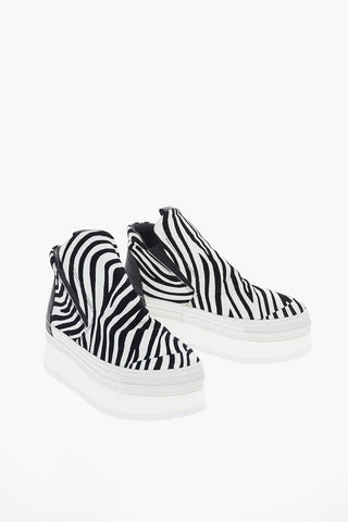Sneakers Pull On Fantasia Animalier con Platform