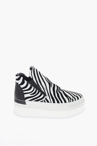 Sneakers Pull On Fantasia Animalier con Platform