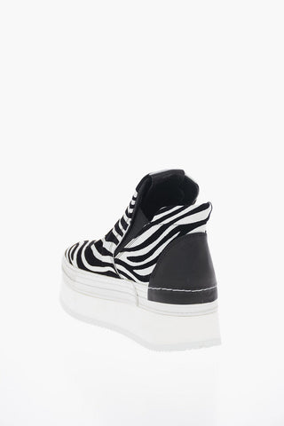 Sneakers Pull On Fantasia Animalier con Platform