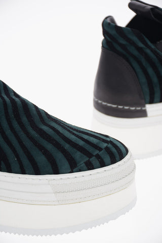 Animal Printed Slip On Platform Sneakers