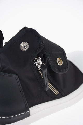 Textile SKIN High Top Sneakers with Double Zip Fastenings