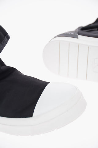 Textile SKIN High Top Sneakers with Double Zip Fastenings