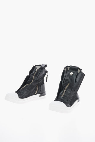 Mesh SKIN High Top Sneakers with Zip Fastening