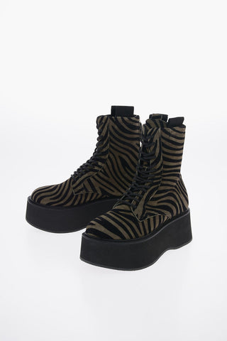 Animal Printed SUKIE Platform Combat Boots