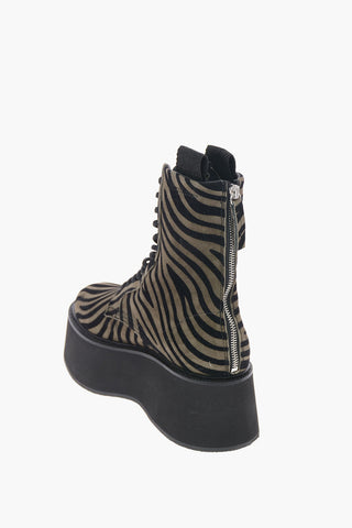 Animal Printed SUKIE Platform Combat Boots