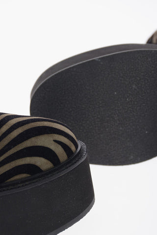 Animal Printed SUKIE Platform Combat Boots