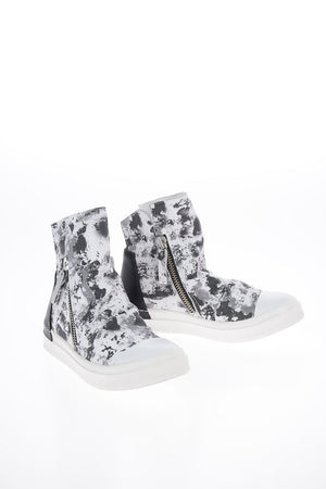 Animal Printed Leather SKIN High Top Sneakers