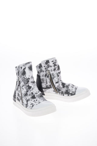 Animal Printed Leather SKIN High Top Sneakers