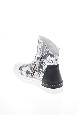 Animal Printed Leather SKIN High Top Sneakers