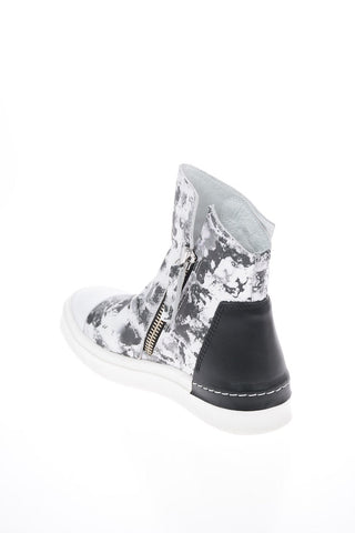 Animal Printed Leather SKIN High Top Sneakers