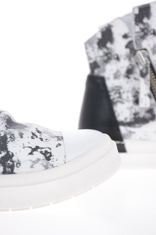 Animal Printed Leather SKIN High Top Sneakers