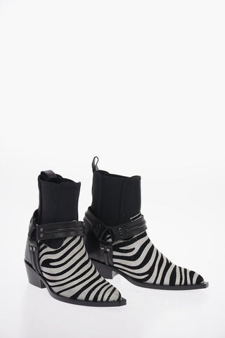 Animal Printed Textile BURTON Texan Booties
