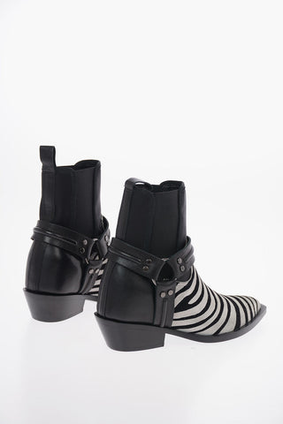 Animal Printed Textile BURTON Texan Booties
