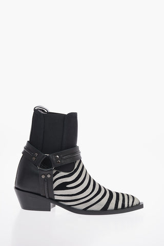 Animal Printed Textile BURTON Texan Booties