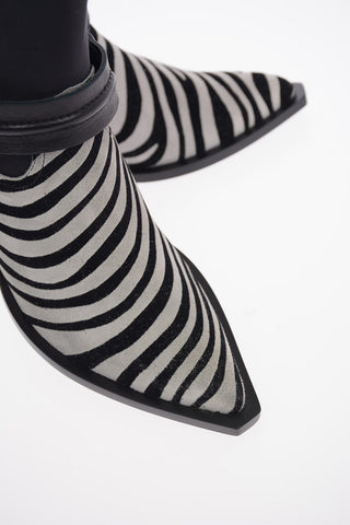 Animal Printed Textile BURTON Texan Booties