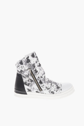 Animal Printed Leather SKIN High Top Sneakers