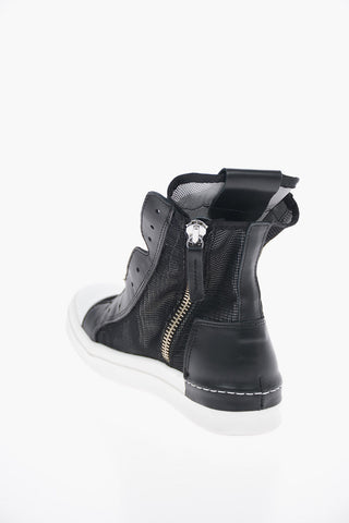 Sneakers Alte SKIN in Rete con Chiusura Zip