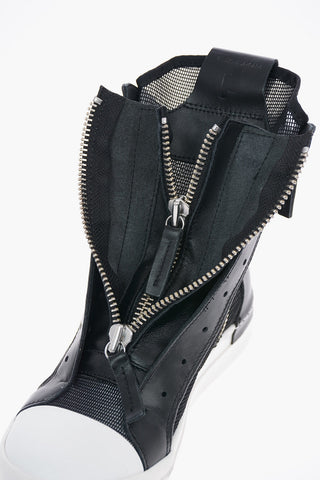 Sneakers Alte SKIN in Rete con Chiusura Zip