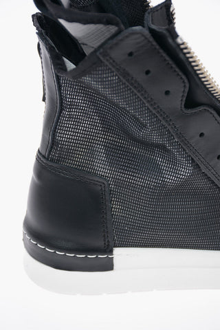 Sneakers Alte SKIN in Rete con Chiusura Zip