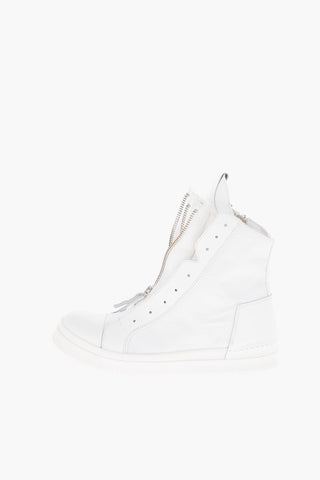 Textile SKIN High Top Sneakers with Zip Fastening