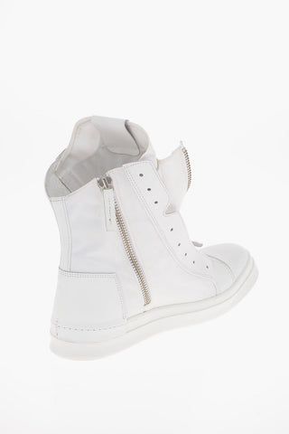 Textile SKIN High Top Sneakers with Zip Fastening