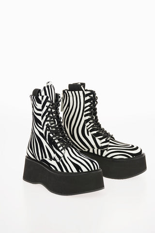 AnimaPrinted SUKIE Combat Boots with Platform