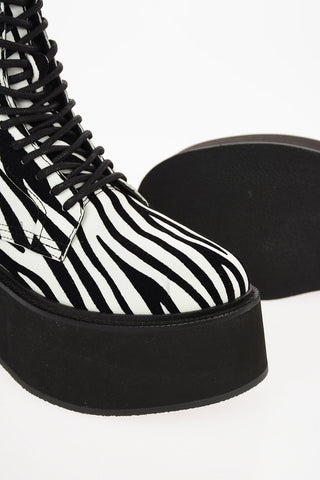 AnimaPrinted SUKIE Combat Boots with Platform