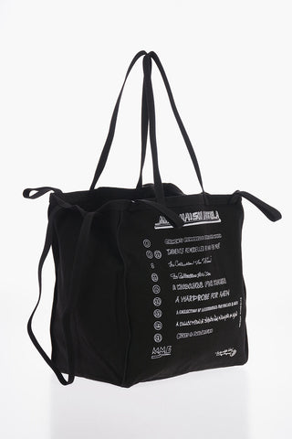 MM6 Canvas Multi-Handle Maxi Shopping Bag
