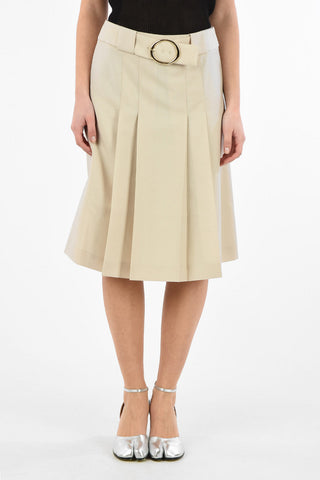 MM0 Mohair a-line skirt with belt