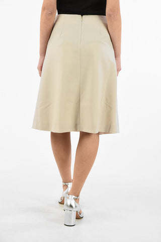 MM0 Mohair a-line skirt with belt