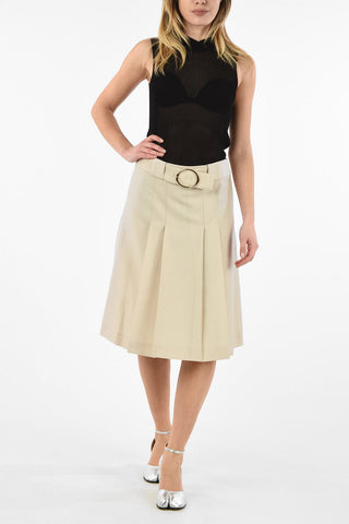 MM0 Mohair a-line skirt with belt