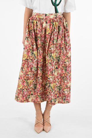 High Waist MELVILLE PARACHUTE Skirt with Belt 