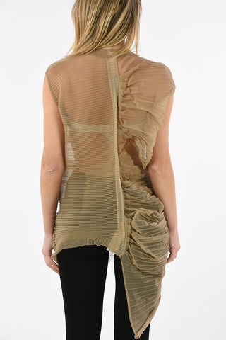 Tulle Sleeveless Oversized ABSTRACT Top