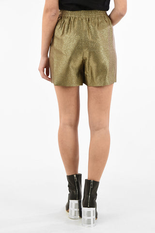 MM0 Lurex Shorts with Drawstring Waist