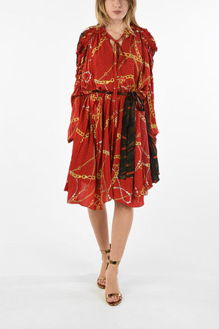 Printed Silk Unstructured Dress