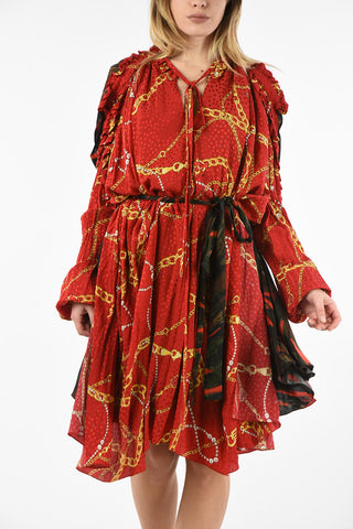 Printed Silk Unstructured Dress