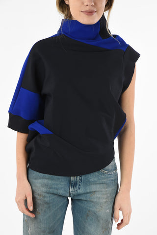 MM1 Turtleneck Asymmetrical Sweatshirt