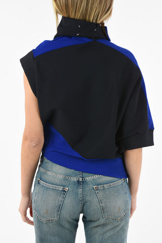 MM1 Turtleneck Asymmetrical Sweatshirt