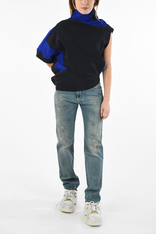 MM1 Turtleneck Asymmetrical Sweatshirt