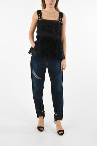 Pleated Top with Adjustable Shoulder Straps