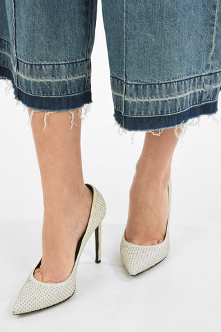 Frayed Hem wide jeans